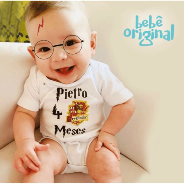 Body Mesversario Harry Com Nome Bebe Original Bebe Original Body Mesversario Harry Com Nome Bebe Original Bebe Original