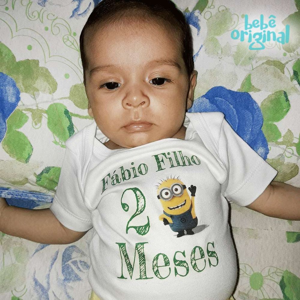 Kit Mesversario Minions Com Nome Bebe Original Kit Mesversario Minions Com Nome Bebe Original