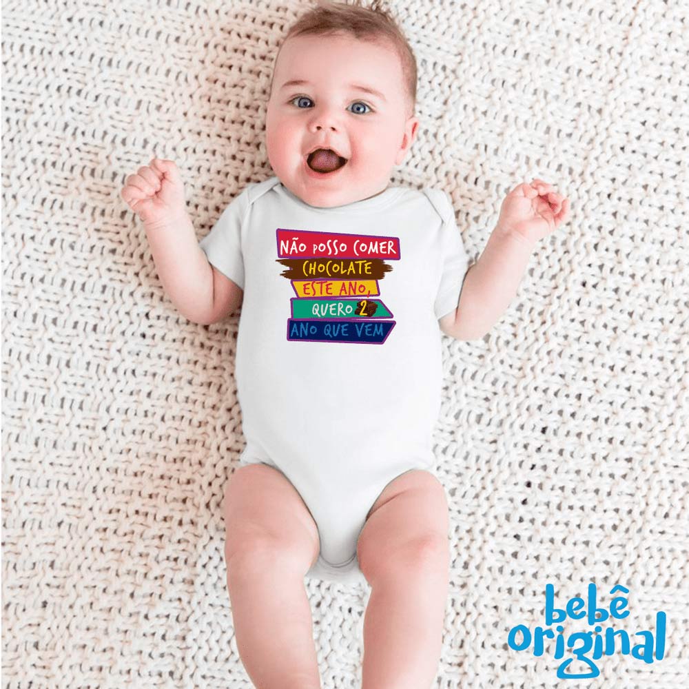 Body Nao Posso Comer Chocolate Bebe Original Bebe Original Body Nao Posso Comer Chocolate Bebe Original Bebe Original
