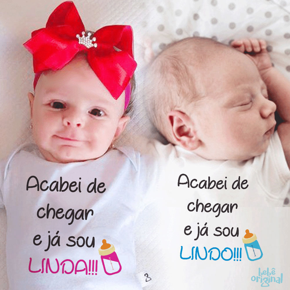 Body Acabei De Chegar Bebe Original Bebe Original