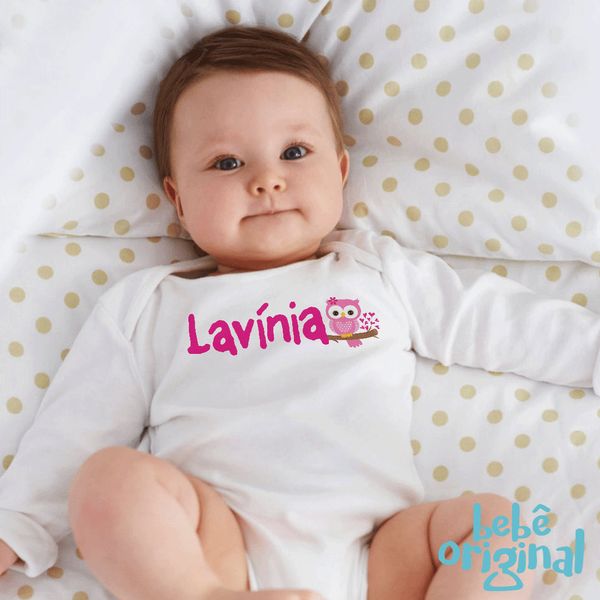 Body Coruja Com Nome Bebe Original Bebe Original Body Coruja Com Nome Bebe Original Bebe Original