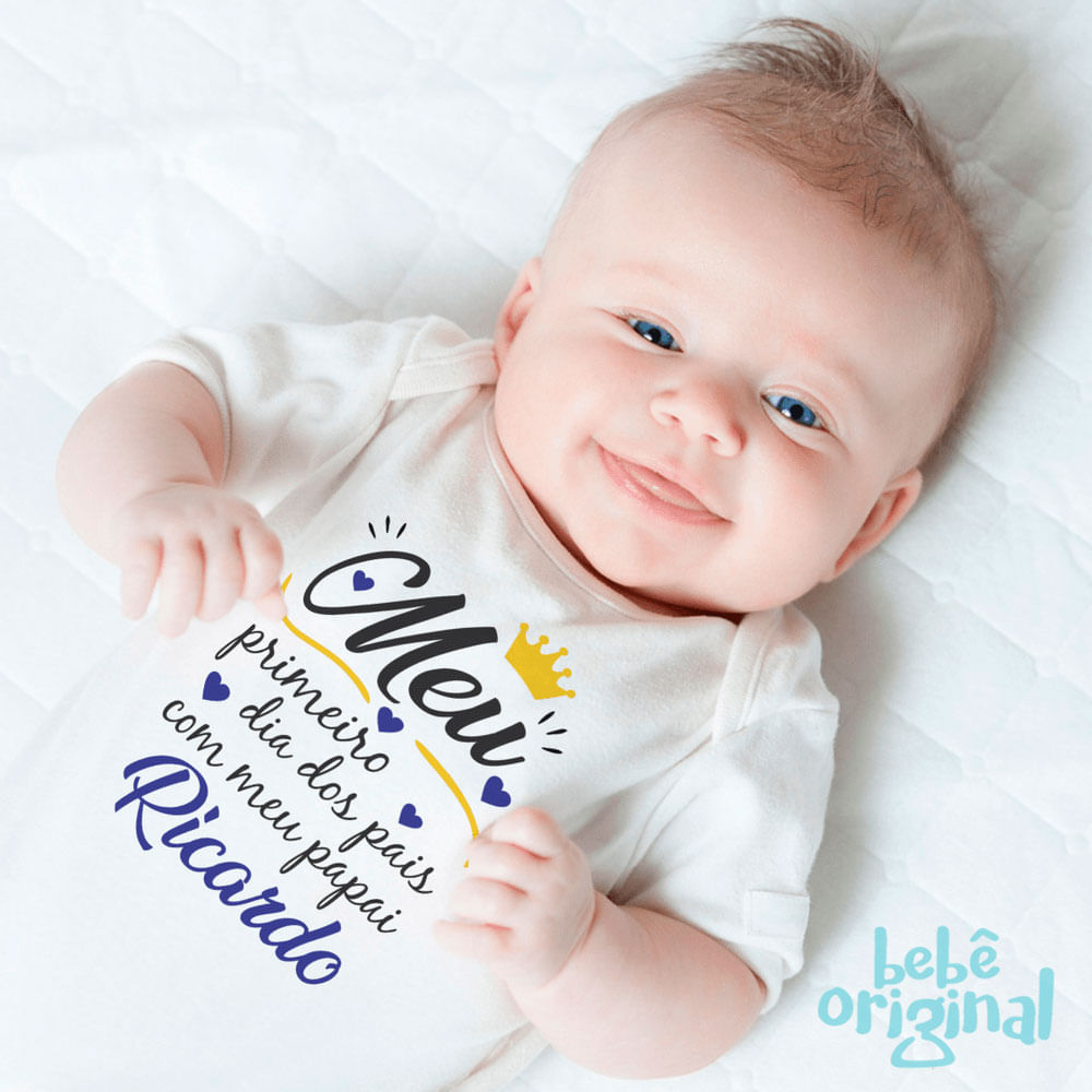 Body Meu Primeiro Dia Dos Pais Com Nome Do Papai Bebe Original Bebe Original Body Meu Primeiro Dia Dos Pais Com Nome Do Papai Bebe Original Bebe Original