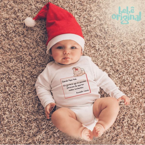 Body de Natal pedido com nome | Bebê Original® - Bebe Original Body de Natal pedido com nome | Bebê Original® - Bebe Original