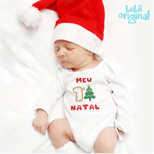 Body Primeiro Natal Árvore | Bebê Original® - Bebe Original